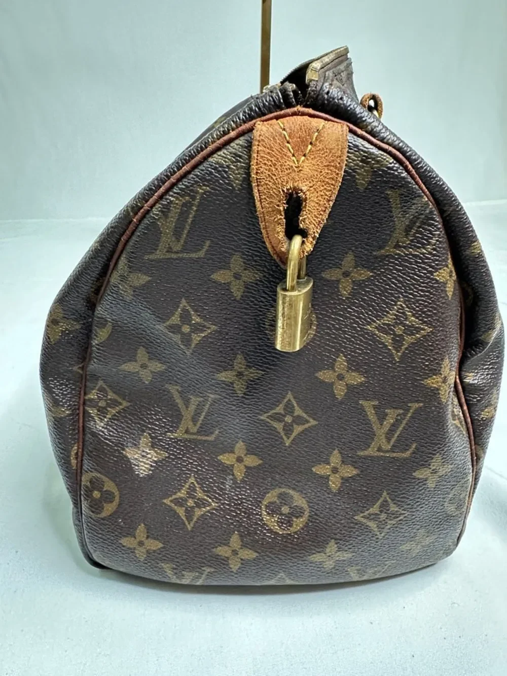 Louis Vuitton Monogram Speedy Bag in Brown and Tan Vintage